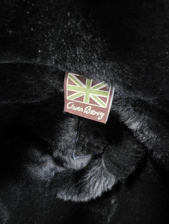 Owen Barry Luxury Black Real Sheepskin Shearling Bucket Hat Made in UK main image 8